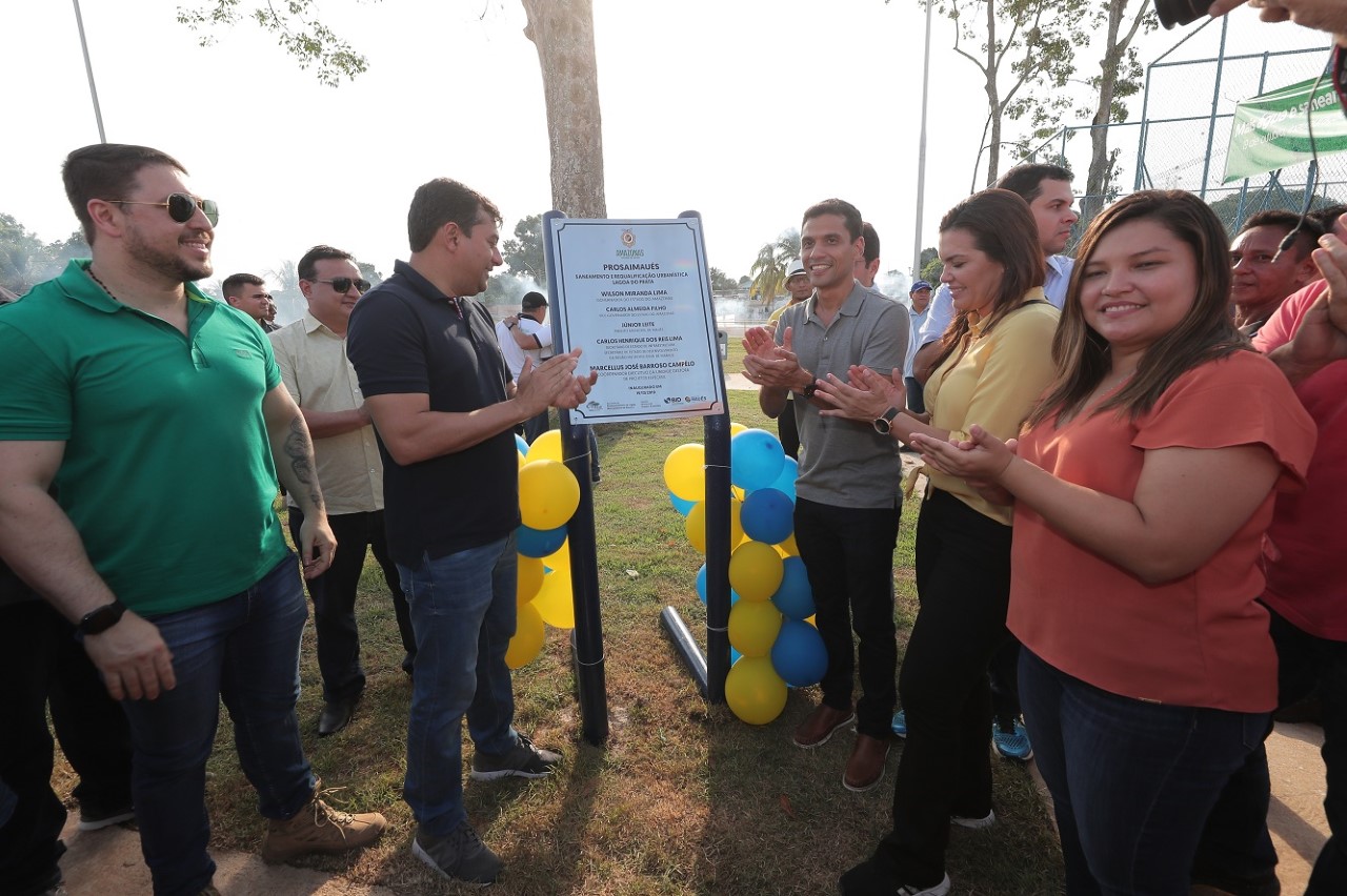 Wilson Lima inaugura ProsaiMaués, que transforma o município referência em cobertura e tratamento de esgoto