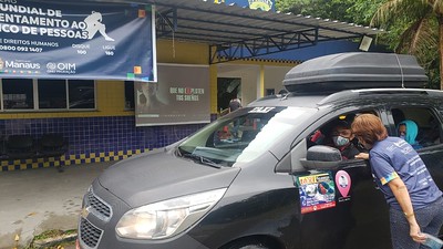 Campanha de enfrentamento ao tráfico de pessoas realiza atividades em diversos pontos de Manaus
