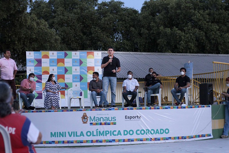 Prefeito David Almeida entrega minivila olímpica do Coroado e destaca relevância das práticas esportivas em sua gestão