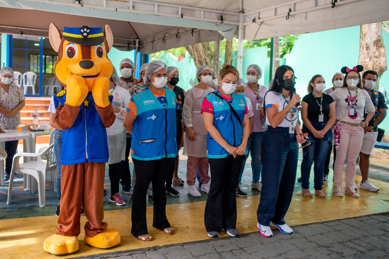 Dia de Multivacinação mobiliza mais de 1 mil crianças em Manaus