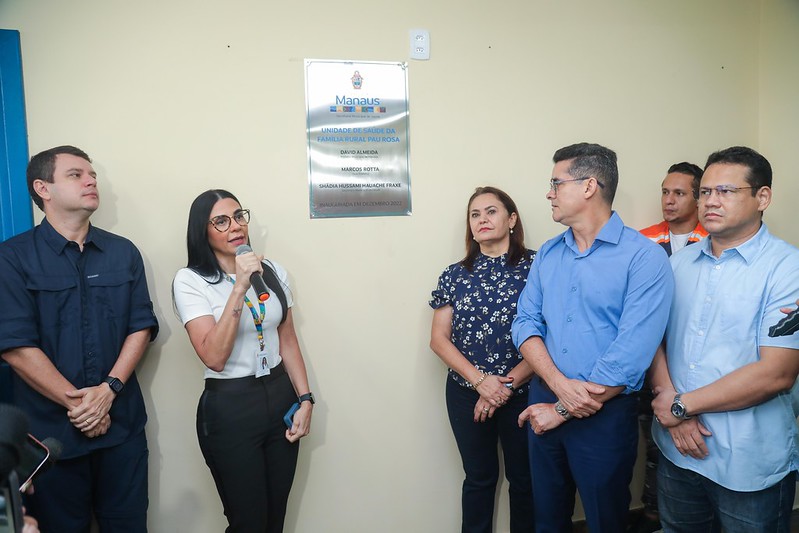 Prefeito David Almeida entrega unidade de saúde reformada e ampliada na zona rural de Manaus