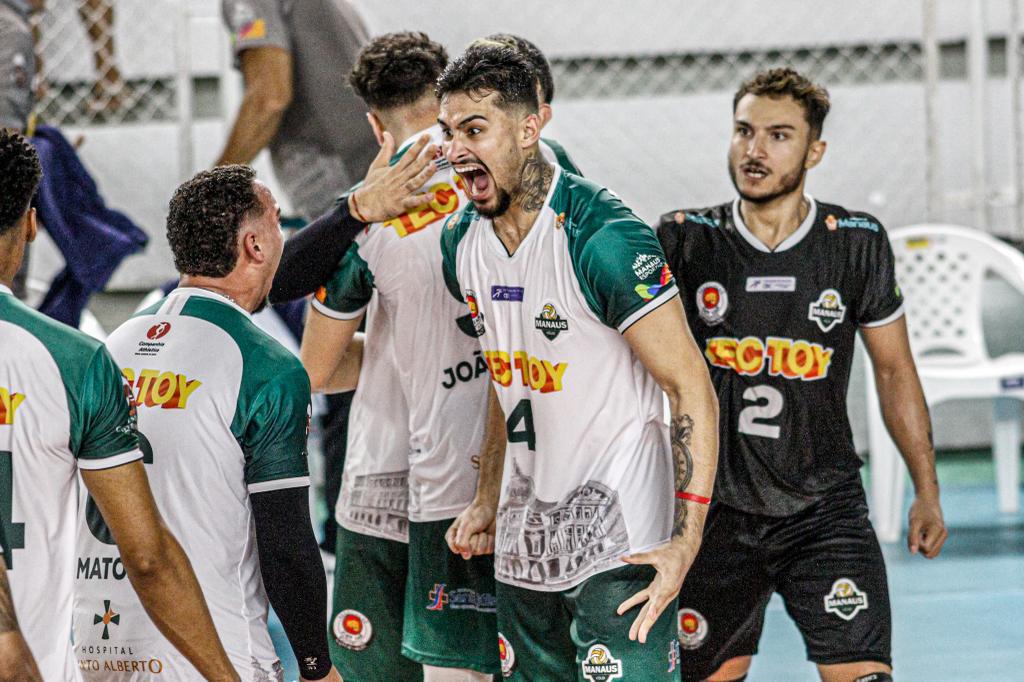 Manaus Vôlei/TecToy bate Vôlei Futuro por 3 sets a 0 e vence fora de casa na Superliga B