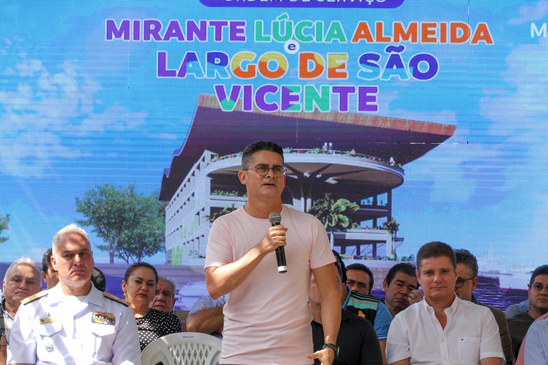 Prefeito de Manaus assina ordem de serviço para o início das obras do mirante Lúcia Almeida, casarão Thiago de Mello e largo de São Vicente