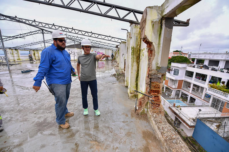 Prefeito vistoria obras do complexo de São Vicente, as primeiras do ‘Nosso Centro’