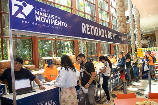 Prefeitura inicia distribuição de kits da corrida ‘Manaus em Movimento’ nesta quinta-feira, 13/4