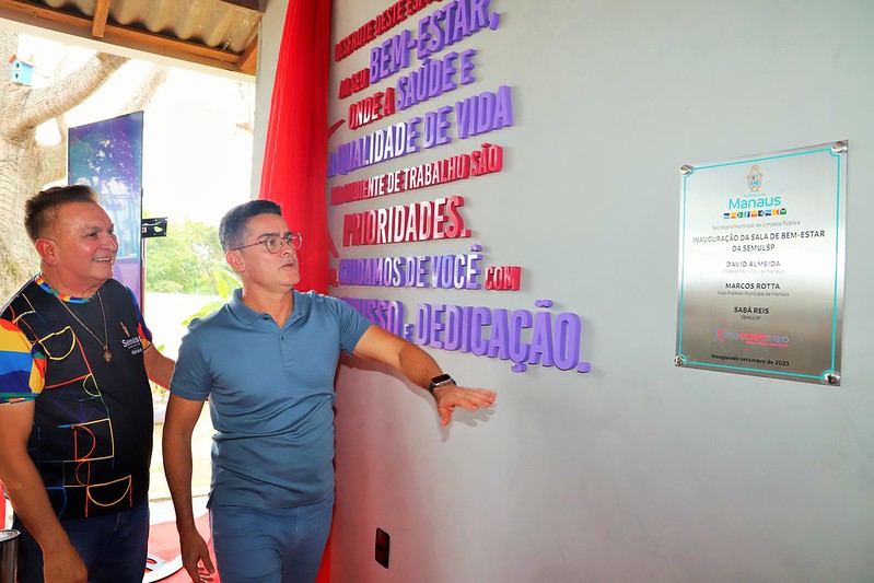 Prefeito inaugura espaço de bem-estar para servidores da Limpeza Pública