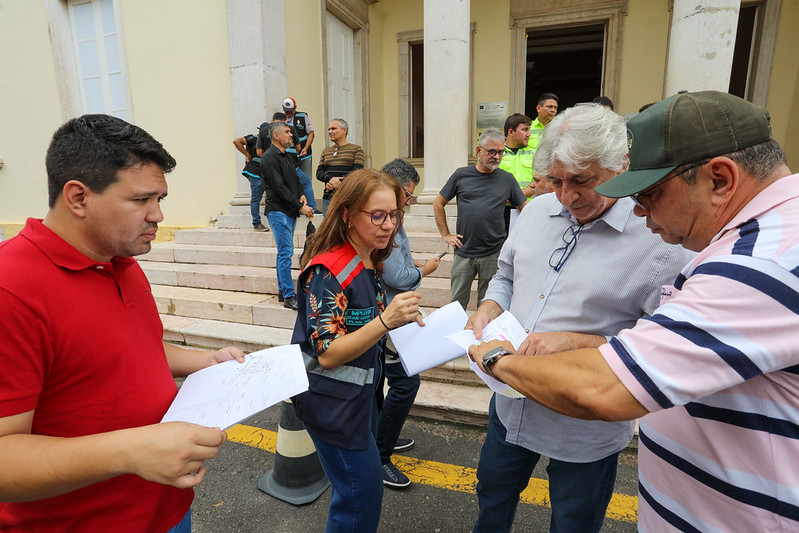 Prefeitura de Manaus realiza visita técnica de alinhamento para inauguração do mirante Lúcia Almeida, no Centro Histórico